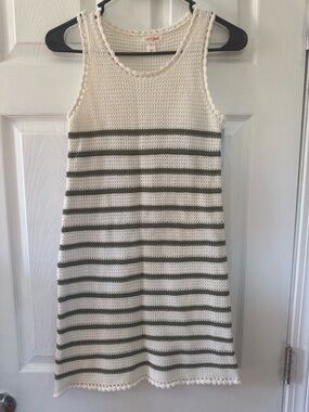 Cat & Jack Cream Crochet Tank Top